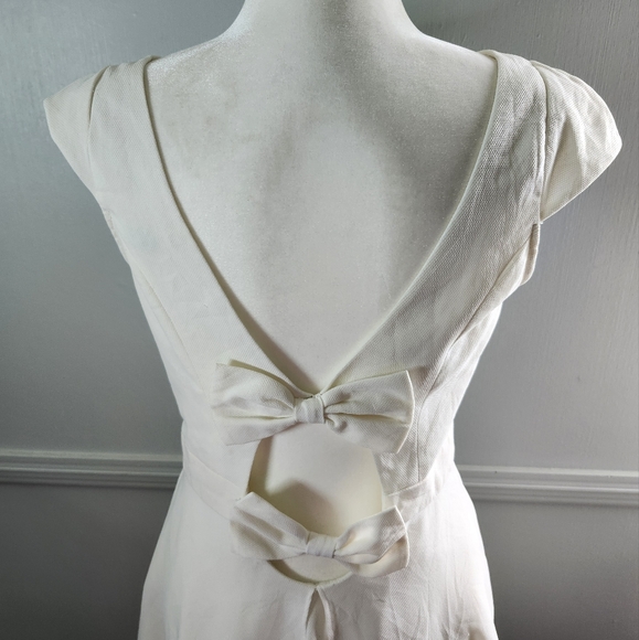 Minuet Bow Slit Mini Dress - Picture 3 of 7